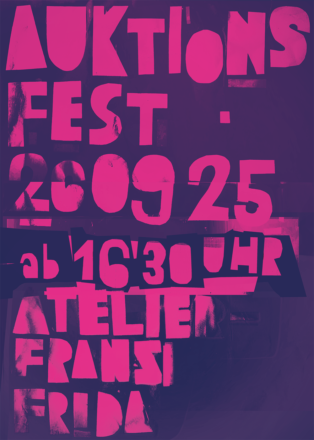 Auktionsfest am 26.09.2025, ab 16:30 Uhr im Atelier Franz&Frida 
